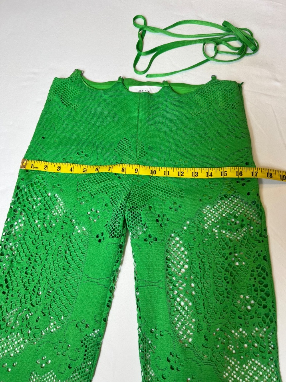 *FIRM PRICE* Anthropologie Beatrice .b Soleil Lace Flare Trousers - Picture 8 of 15